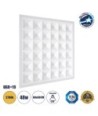 GLOBOSTAR® ZEUS 60970 Χωνευτό Panel Οροφής 60x60 με Anti Glare Reflector LED 48W 6960lm 120° CRI≥85Ra UGR 19 AC 220-240V IP20 Θερμό Λευκό 2700K - Lumileds SMD Chip & TÜV SÜD Driver - Λευκό Γαλακτερό - Μ60 x Π60 x Υ3.3cm - Q56 x 56cm - 5 Χρόνια Εγγύηση